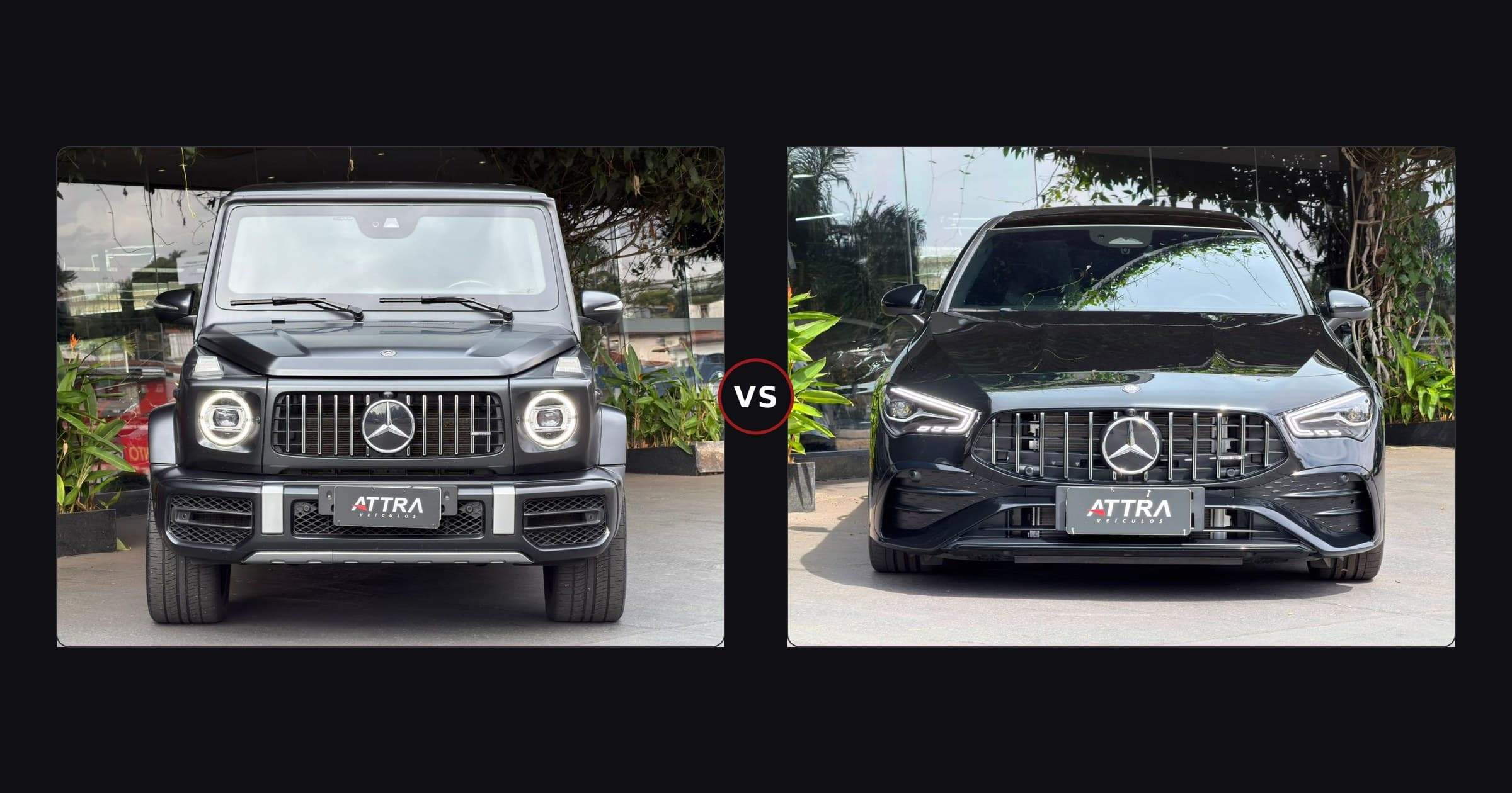 Mercedes G-63 vs Mercedes CLA-35
